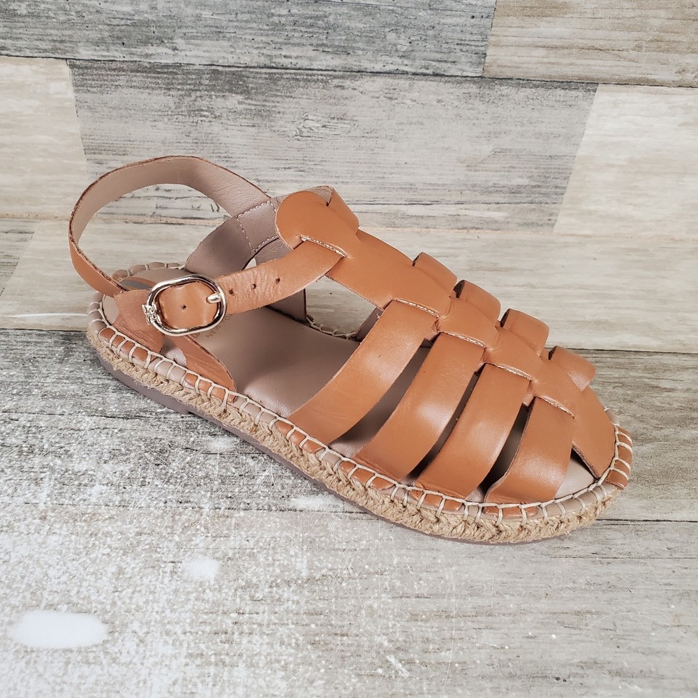 Sam Edelman Kids Kora Sandals Sz 1 Brown Leather Fisherman